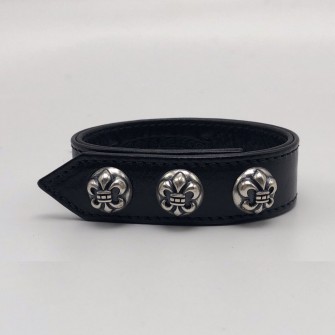 CHROME HEARTS 크롬하츠 S925 1:1퀄리티 가죽팔찌 #H105