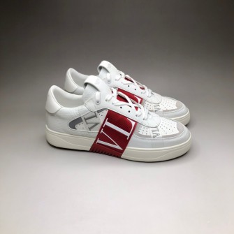 VALENTINO 발렌티노 송아지 가죽 & 패브릭 밴드 VL7N 스니커즈